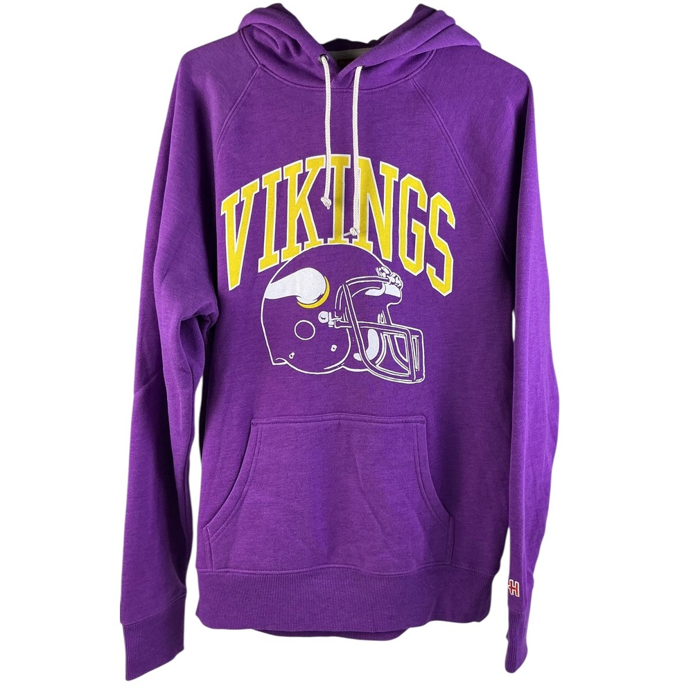 Minnesota Vikings NFL Unisex Hoodie HOMAGE Purple Pullover Sweatshirt Size M NWT